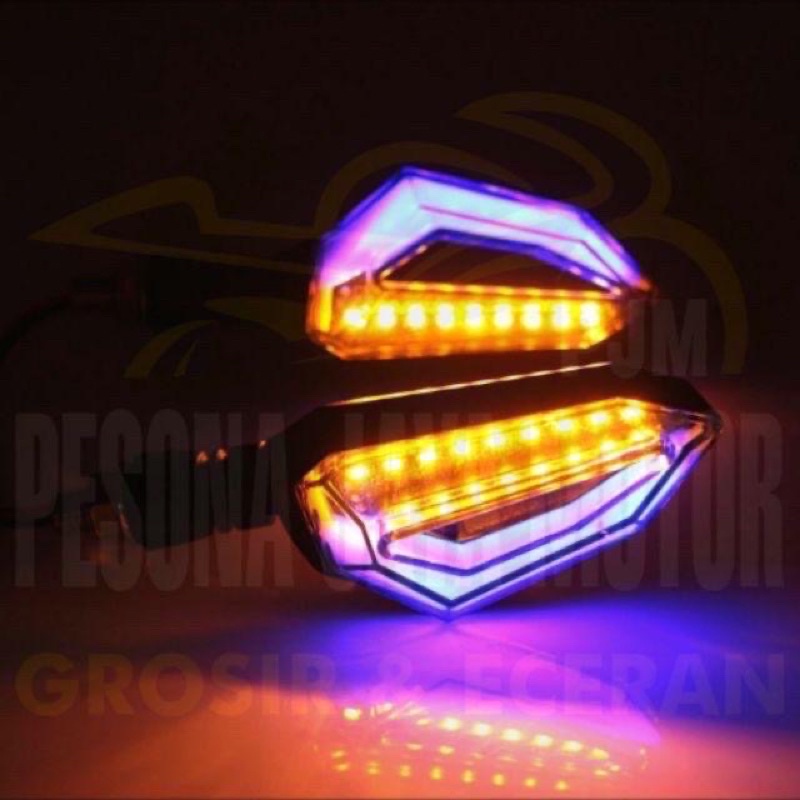 Sein Running Lampu Sen Led Running ICC MV Buat Aerox/Vario150/ADV/Vixion/Xabre/Cb150r/Verza/r15/R25