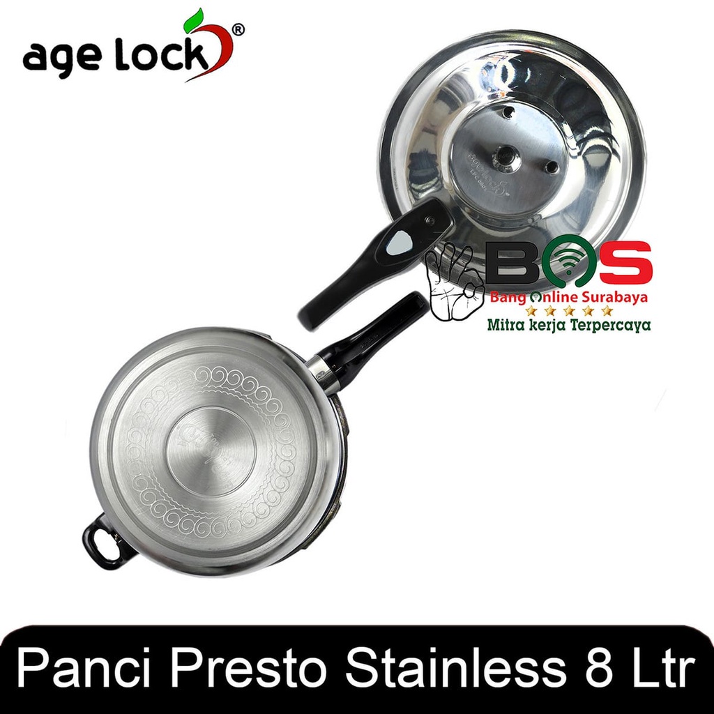 Panci Presto Age Lock Diameter 24 CM Presto 8 Liter Pressure Cooker