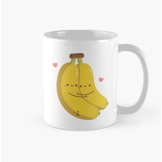 Mug Cangkir Cute Hugging Bananas Bananas For You