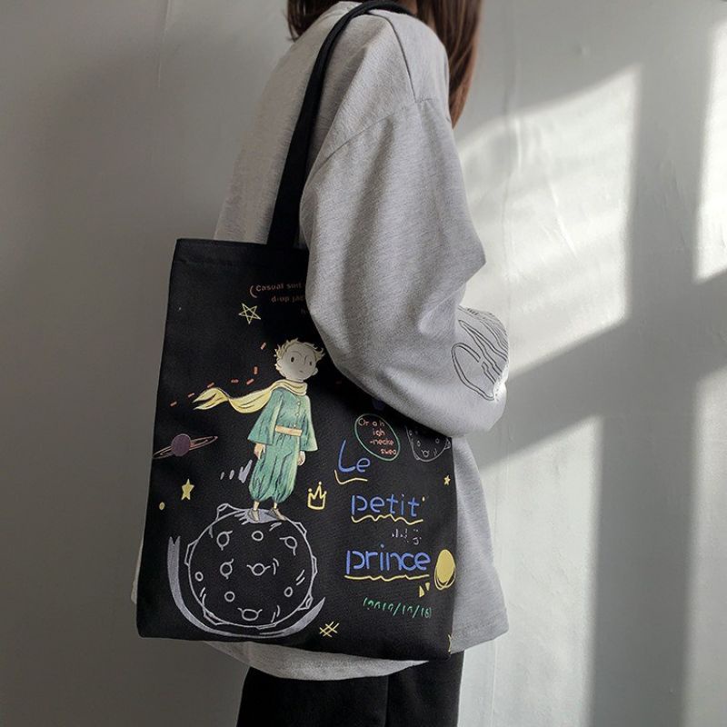 Tote Bag Wanita Canvas Terlaris Motif Terbaru Fashion Korea Tas Wanita Tas Kuliah Tas Sekolah