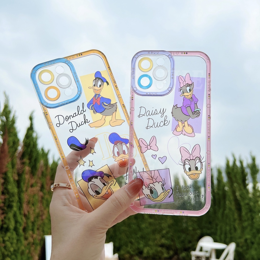 Soft Case TPU Motif Disney Donald Duck Untuk iPhone 13 Pro Max 11 12 7 8 Plus Xs XR