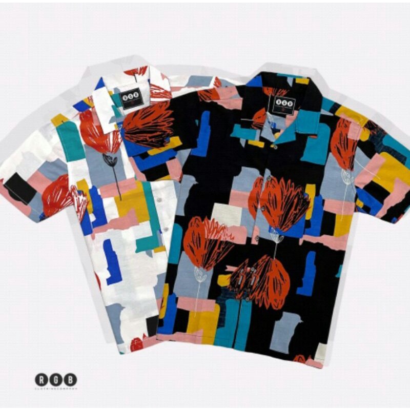 RGB kemeja printing lengan pendek new arrival