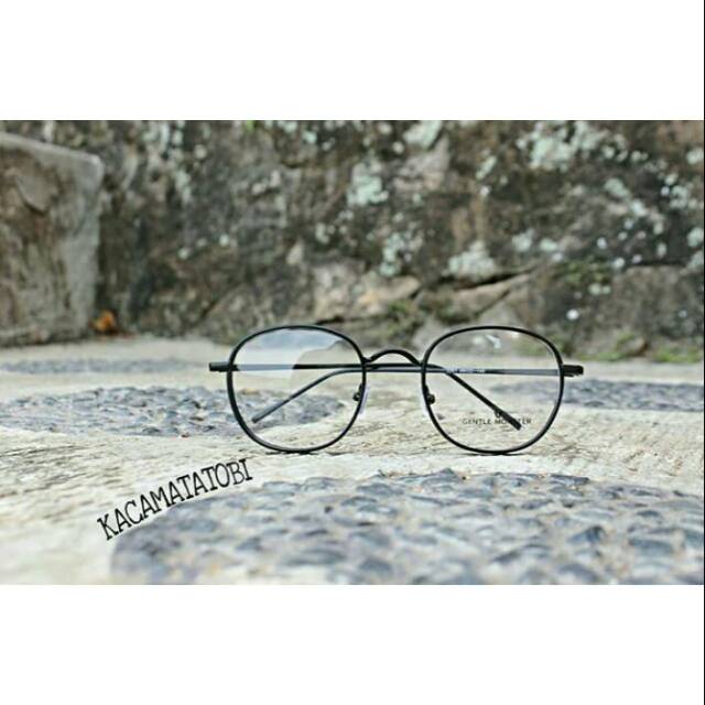 Kaca mata kotak bulat korea fashion pria wanita