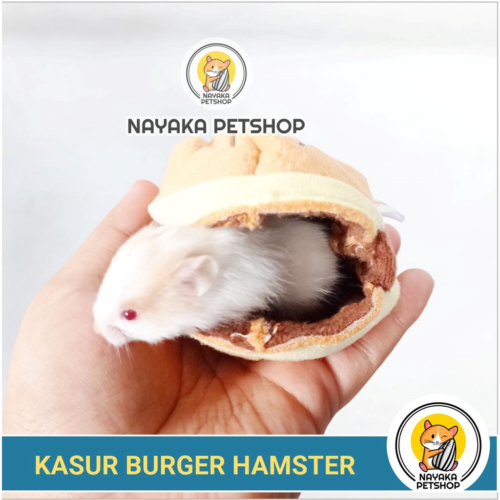 Kasur Hamster Mini Bed Burger Sleeping Pouch Tempat Tidur