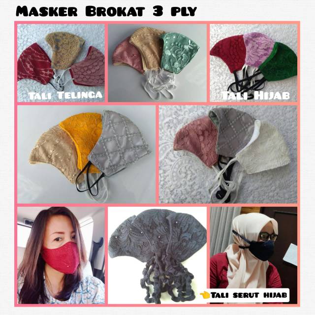 Masker brokat paket super murah isi dua