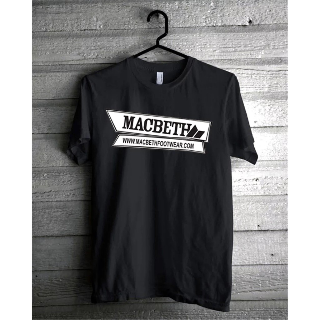 Kaos T Shirt Oblong Distro Macbeth Shoes Logo