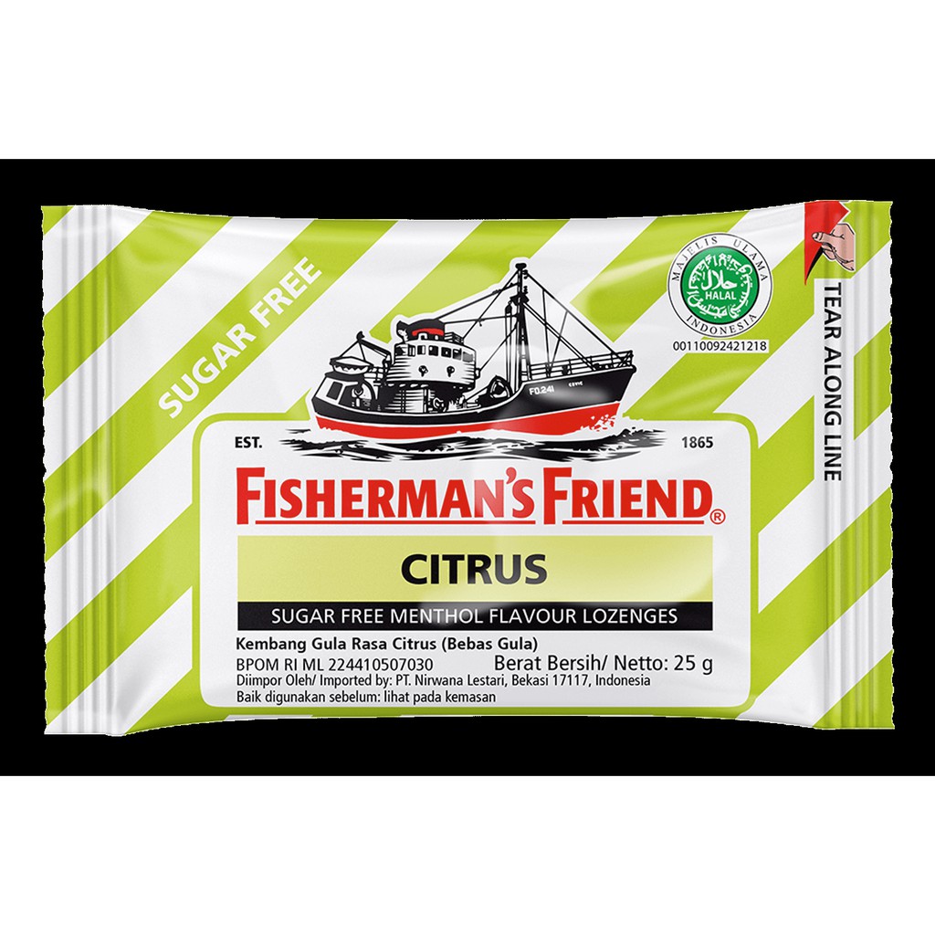 

FISHERMANS FRIEND Citrus Mint Candy 25g - Permen Menthol