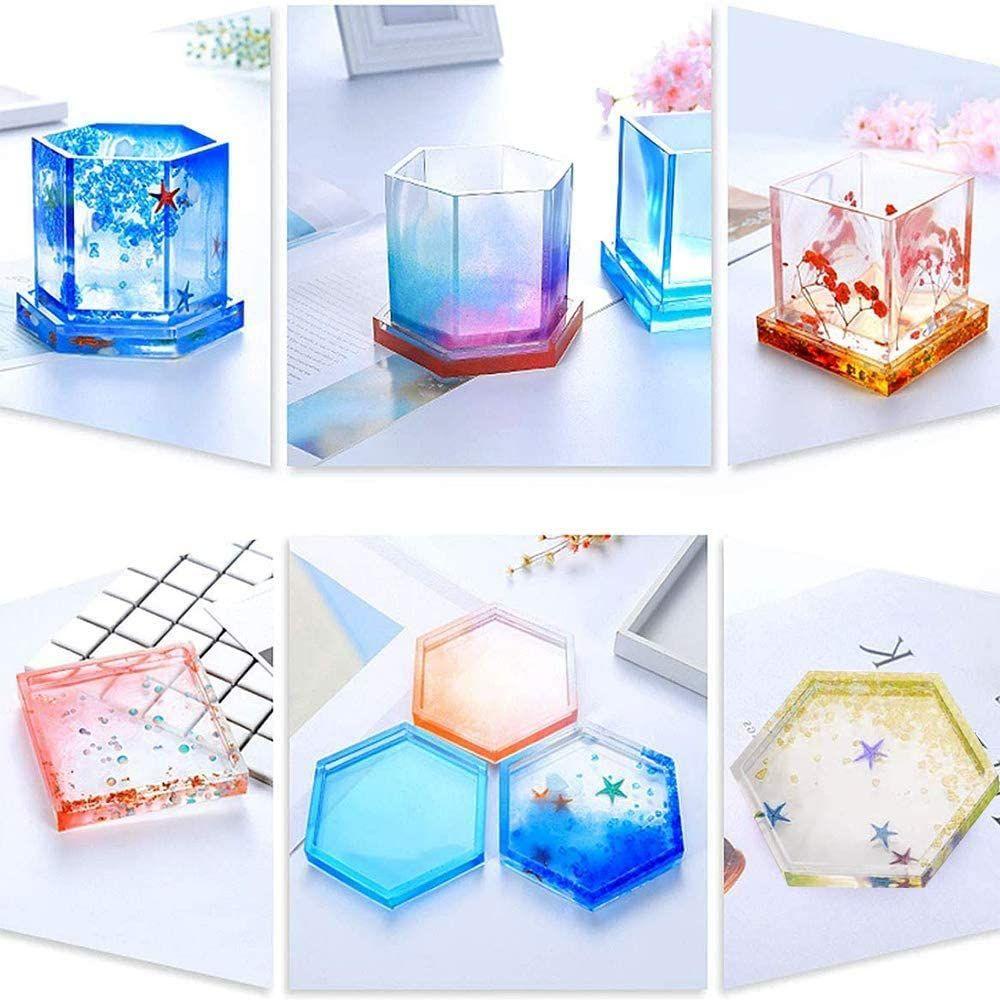 Cetakan Silikon Nanas Polygon DIY Craft Handmade Coaster