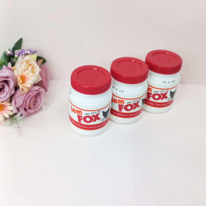 Lem Fox 150gram Lem Putih PVAC Perekat Serbaguna