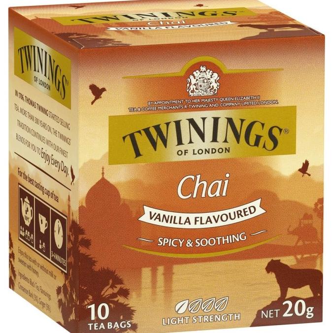 

BISA COD Twinings Vanilla Chai Tea 10 pack Australia /KOPI RUBE/KOPI KAPAL API/KOPI SLB/KOPI PEJUANG/KOPI BUBUK