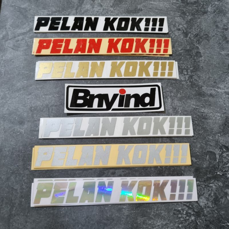 STICKER PELAN KOK CUTTING