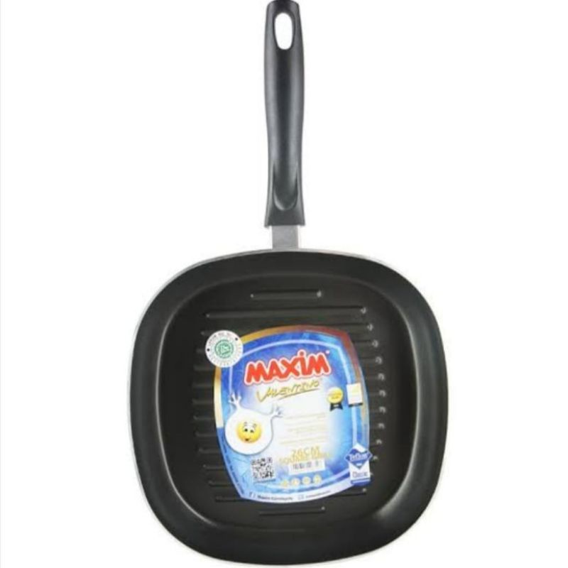 Maxim Valentino Square Grill 26cm grill pan teflon panggangan