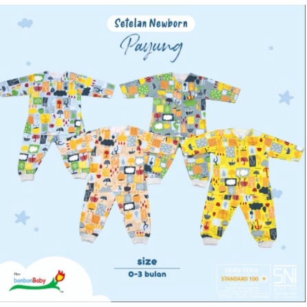 baju bayi SETELAN PANJANG BONBON HEAD