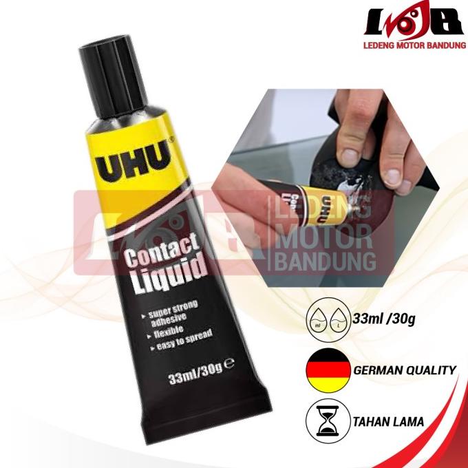 

(BISA COD) UHU Contact Liquid Lem Sepatu Tas Kulit Kain Karet Kuat dan Fleksibel TERBARU Kode 802