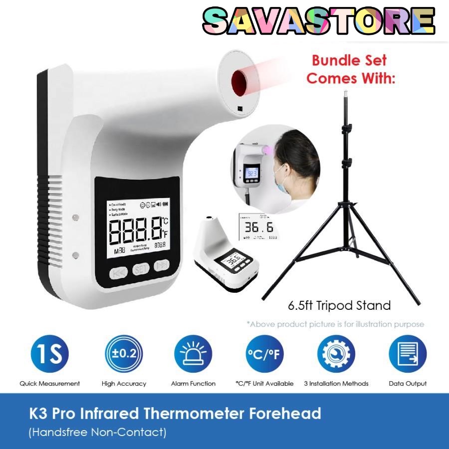 K3 Pro Infrared Thermometer Automatic Support Outdoor Paket Tripod