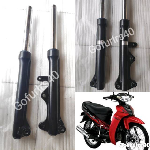 SHOCK DEPAN YAMAHA VEGA R NEW shockbreaker Depan Vega new as shock tabung vega r new hitam