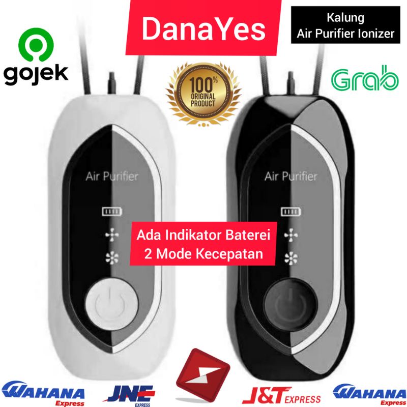 Kalung Air Purifier Ionizer Portable Anti Virus Bakteri Pendant Ion Negatif Necklace Mini Freshener 