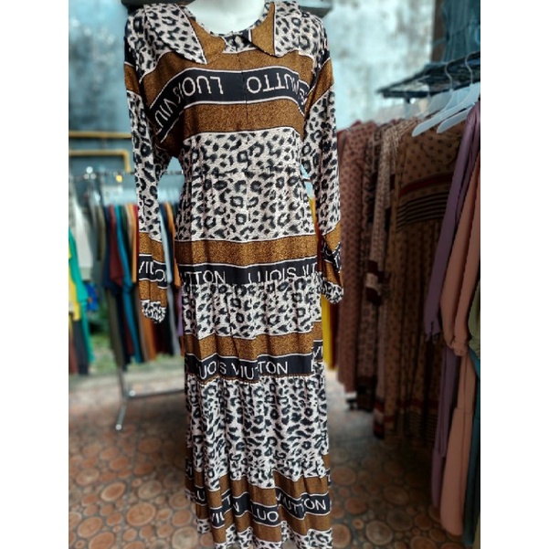 Gamis midi rayon premium dior