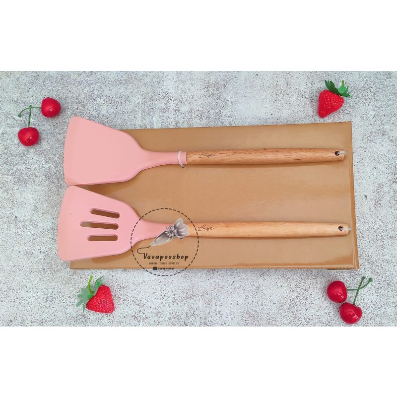 Spatula Duo Cooking Set / Spatula Masak / Sutil Premium / Spatula Premium / Spatula Lisse