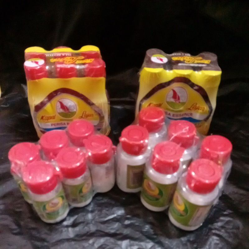 

Frambozen essence dan Vanili Powder kemasan botol cap kapal Layar