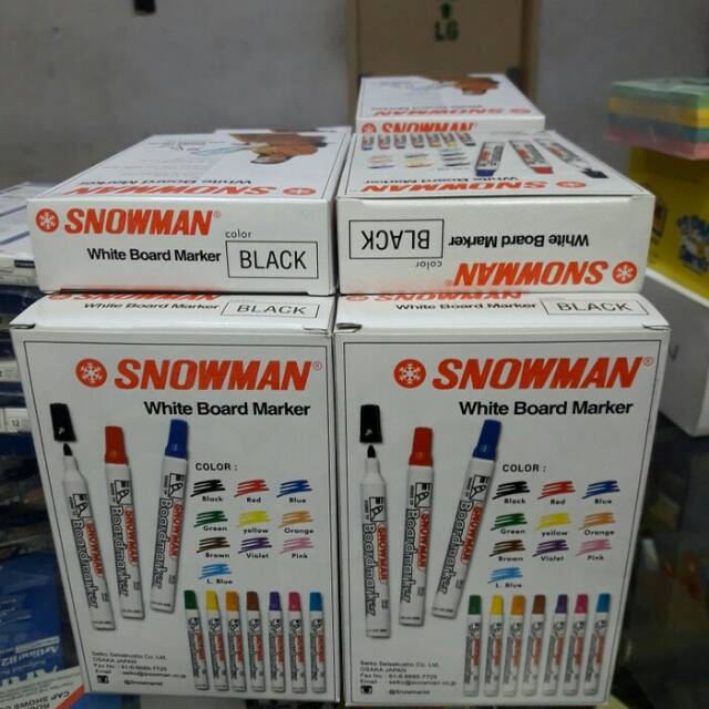 

Board Marker Spidol Snowman
