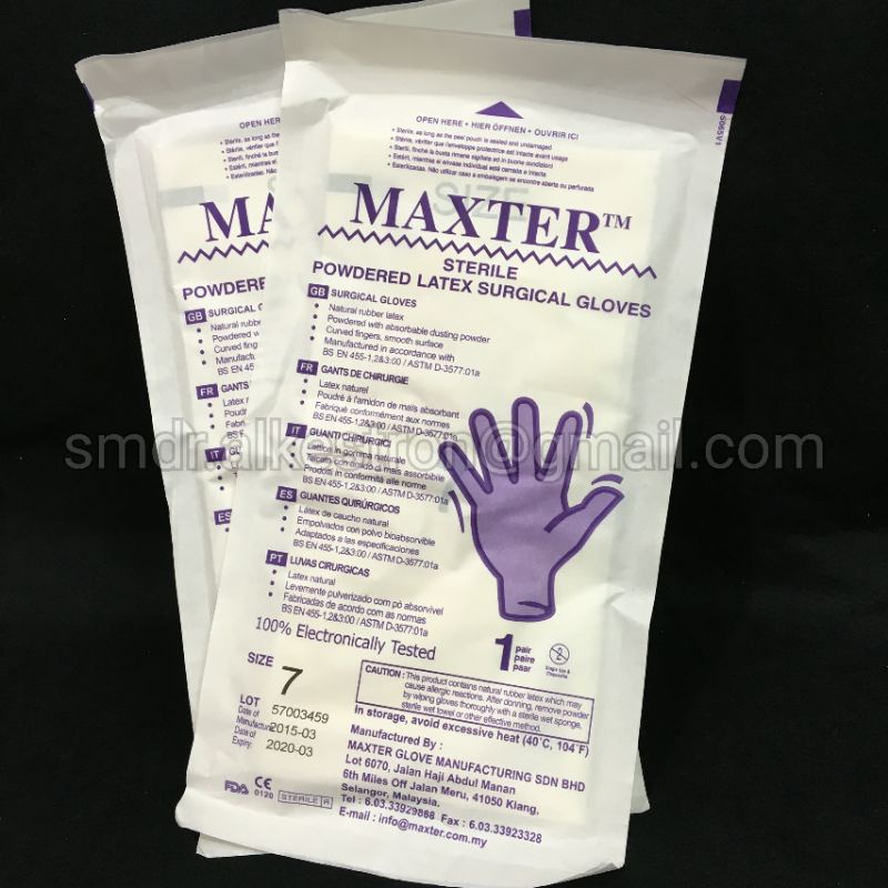 sarung tangan steril latex