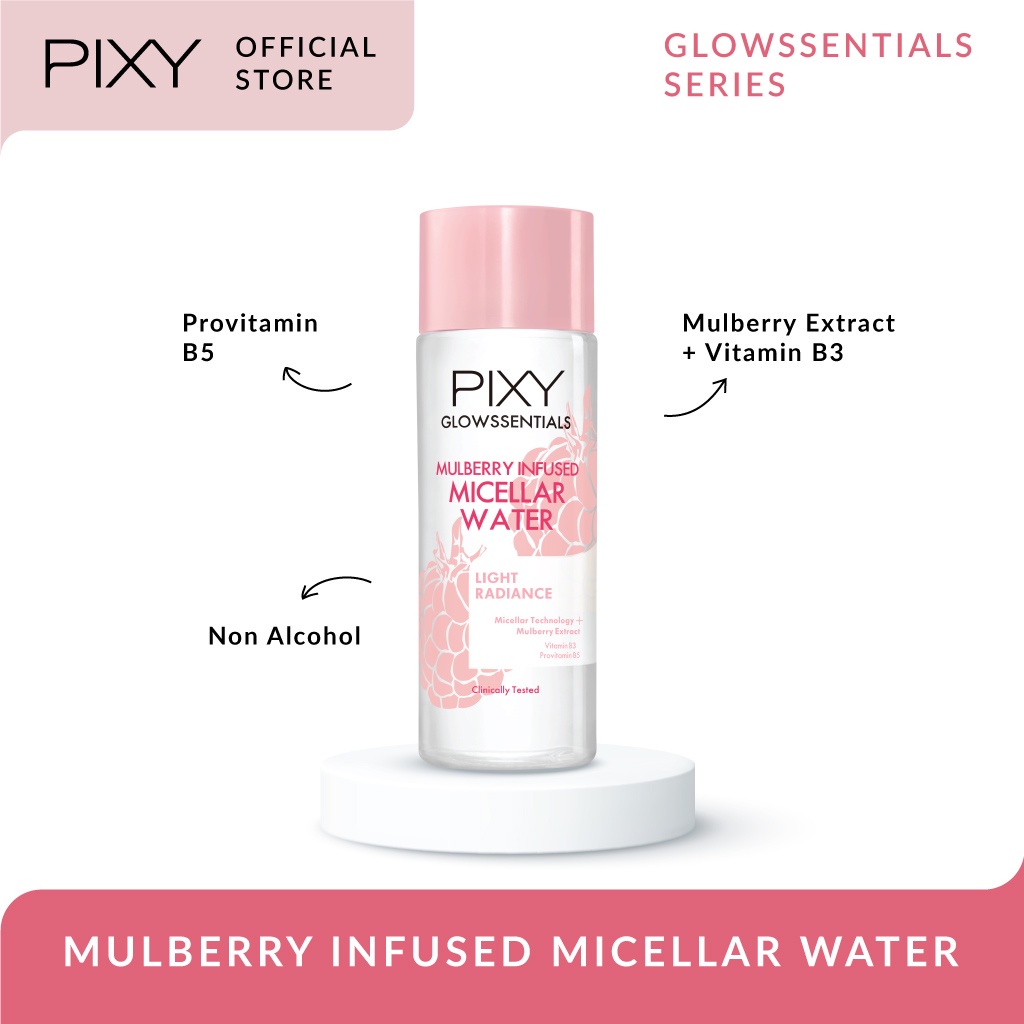 PIXY Glowssentials Series - Protecting Mist / Deep Cleansing Face Wash / Vitamin Infused Brightening Mist /  Infused Micellar Water / Bright Facial Foam Original BPOM