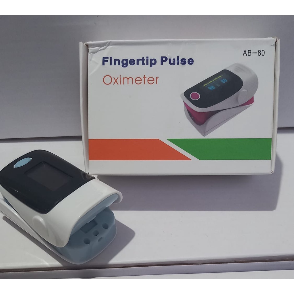 Oximeter Fingertip AB-80 Oxymeter Pulse Alat Ukur Kadar Oksigen
