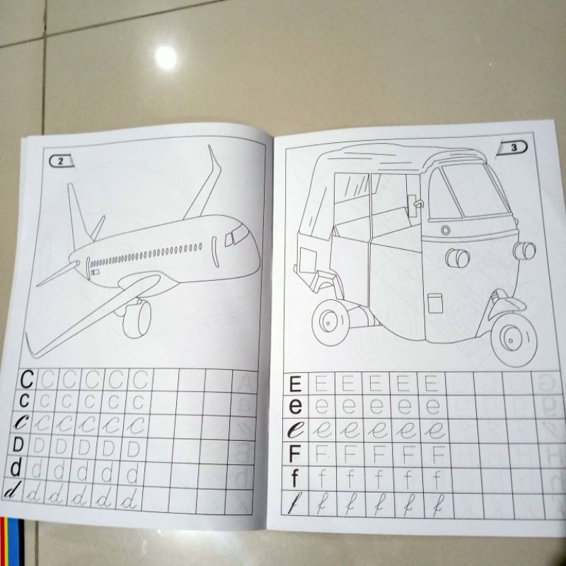 buku paket isi 5 buku, buku mewarnai untuk anak laki laki (21×30cm)