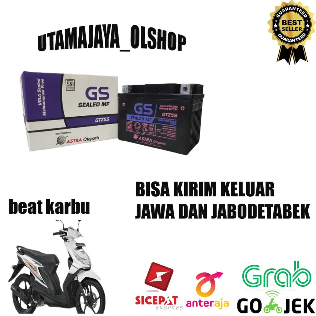 AKI KERING GS ASTRA ORIGINAL GTZ5S MOTOR BEAT KARBU DIJAMIN ASLI