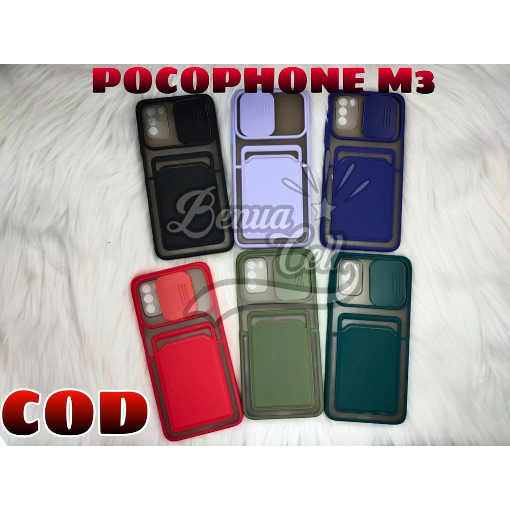 POCO M3, POCO X3 X3 PRO AERO SOFTCASE SLIDING KAMERA SLOT CARD POCOPHONE X3 M3 - BC