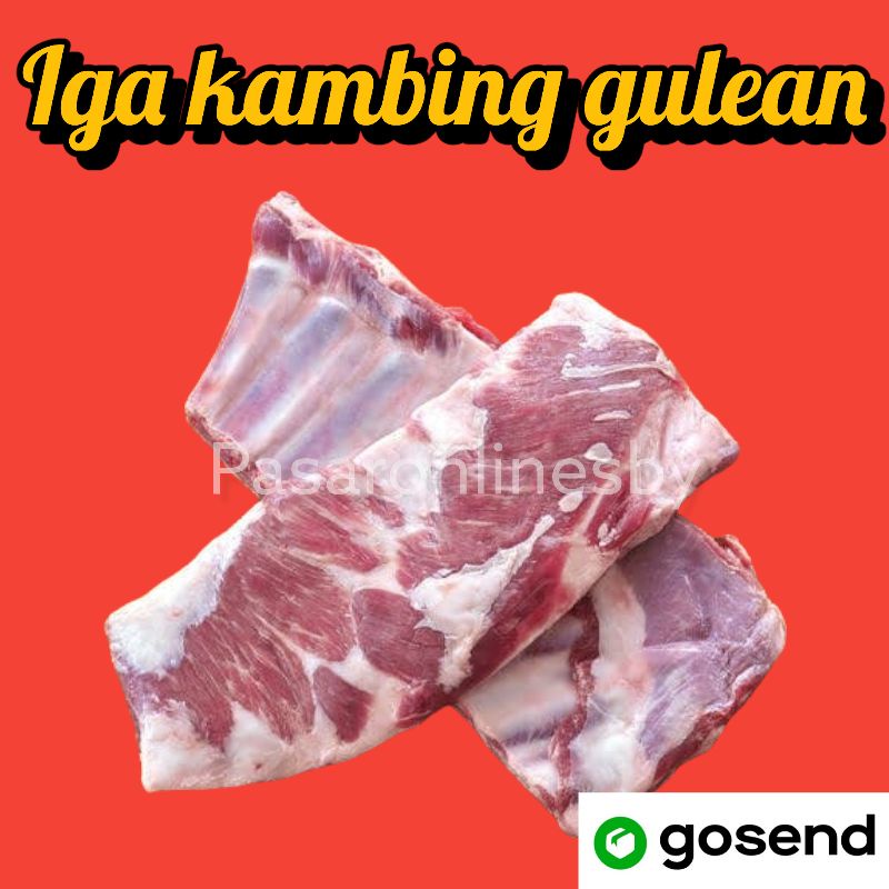 

PASAR GUBENG - Daging Iga Rusuk Gulean Kambing Segar