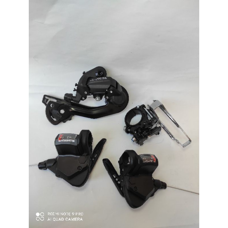 Mini Groupset 3 x 9 Speed LONG CAGE Merk MICROSHIFT Shifter RD FD PAKET KOMPLIT