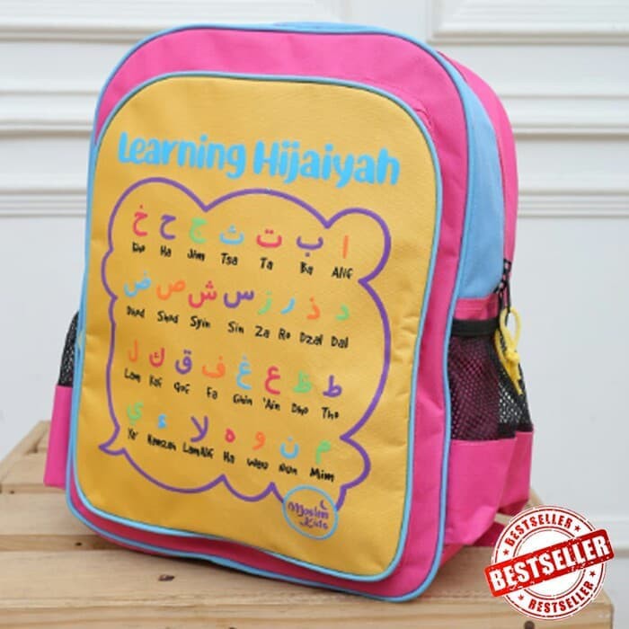 Tas Sekolah moslem kids muslim anak lucu backpack ransel karakter