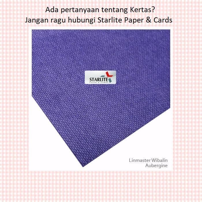 Kertas Covering Paper LINMASTER AUBERGINE