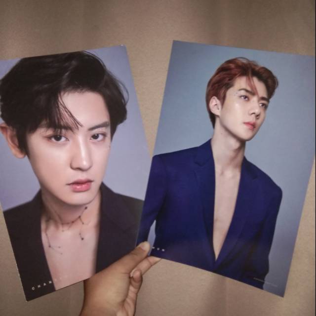 EXO SEASON GREETING 2019 — CHANYEOL SEHUN OFFICIAL POSTER A4