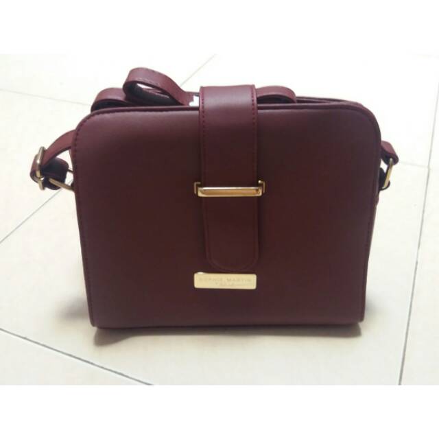 TAS SELEMPANG MARUN GABY SOPHIE MARTIN PARIS