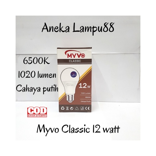 lampu myvo classic 12 watt - bohlam lampu 12 watt myvo - myvo classic - lampu 12 watt - lampu kuning