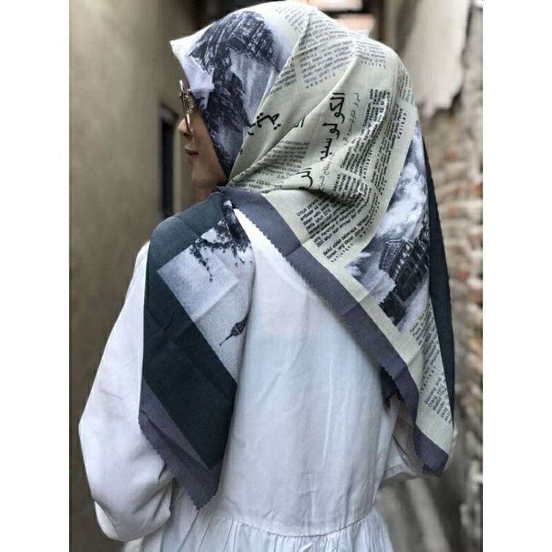 hijab voal motif koran arab