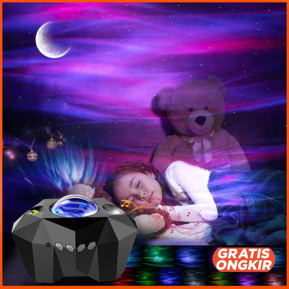 Lampu Proyektor Tidur Starry Sky Bluetooth Speaker - AC6923