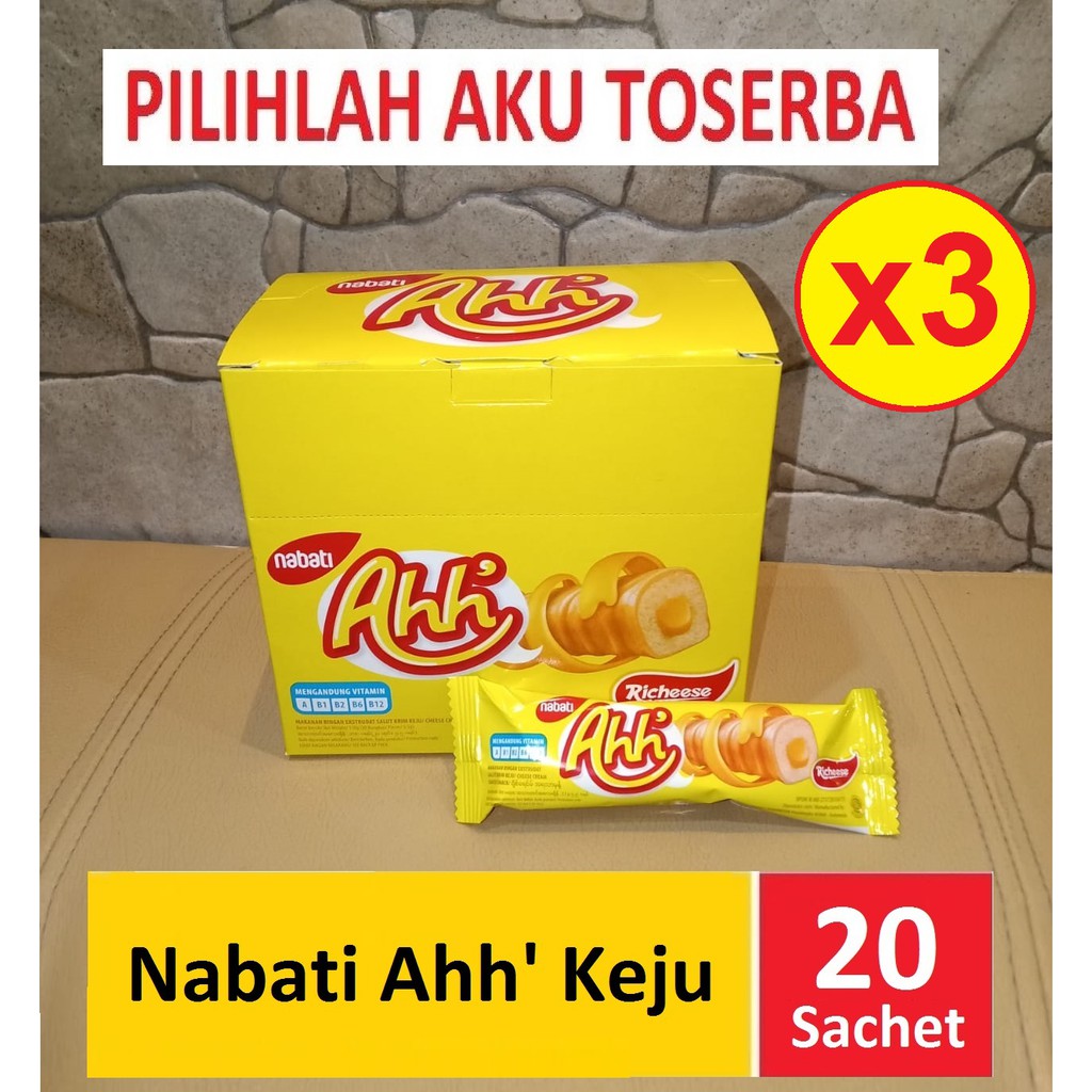 

Richeese Nabati Ahh KEJU isi 20 pcs @ 4 gr - (HARGA 3 BOX)