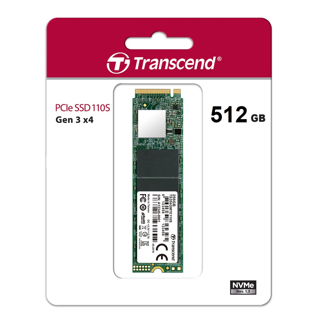 SSD Transcend TS512GMTE110S NVMe PCIe Gen3 x4 M.2 512GB