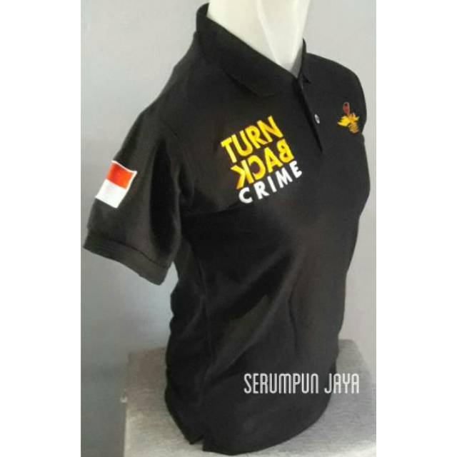 KAOS SECURITY TURN BACK CRIME - KAOS TBC SECURITY - KAOS KERAH TBC SECURITY LOGO WINGS FULL BORDIR