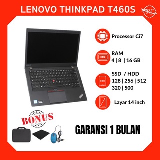 Laptop Ultrabook Lenovo Thinkpad T460s /T470s Core i5/Core i7 Ram 8gb Ssd 256gb No Minus Second Murah