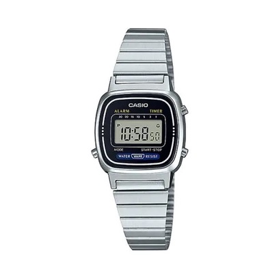 Casio General LA670WA-7DF / LA670WA-1DF 4DF Jam Tangan Wanita Tangan Wanita Casio General Digital Dial Stainless Steel Strap
