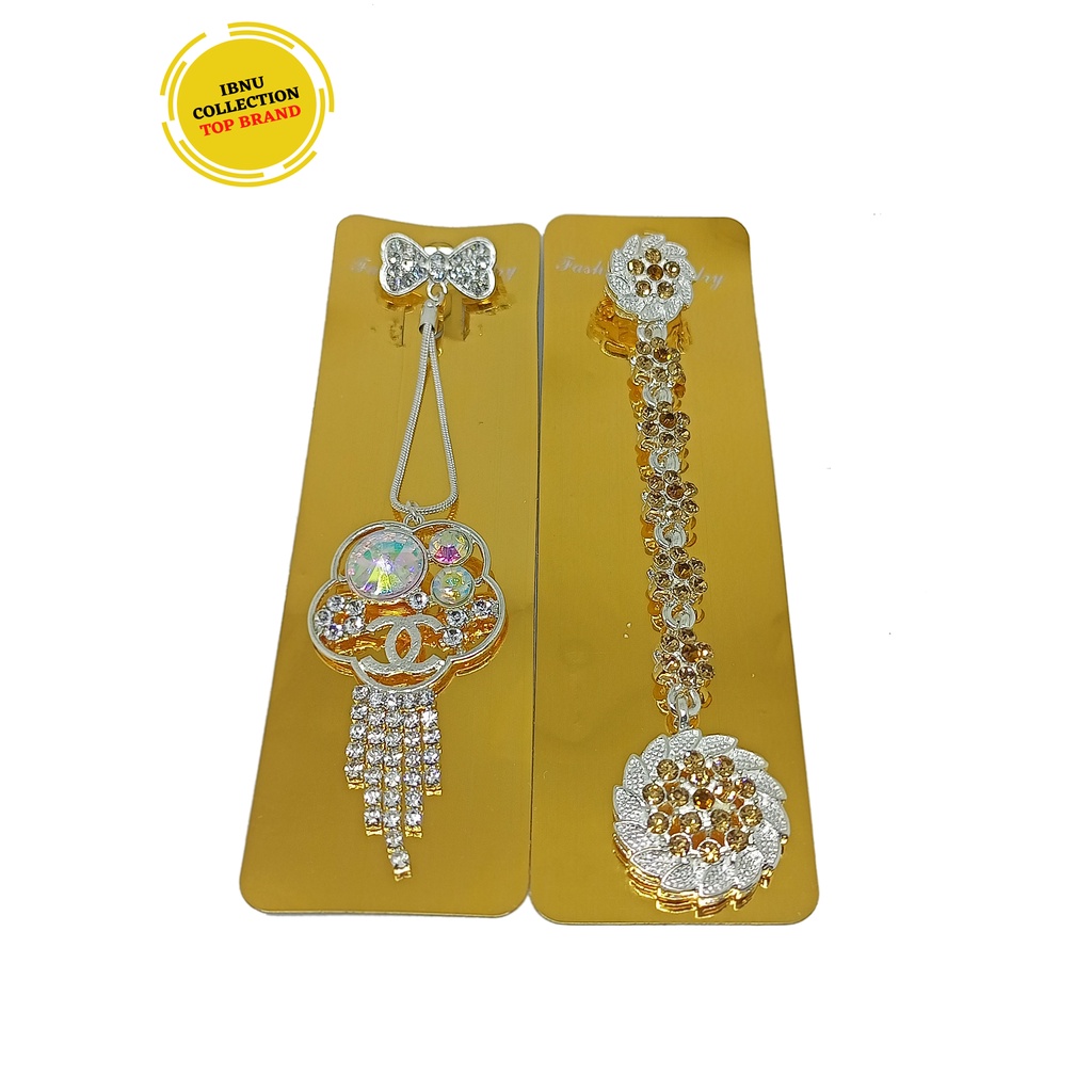 bros dagu rantai / bros jilbab dagu / bros rantai panjang / bros peniti /pin /accesoris jilbab terla