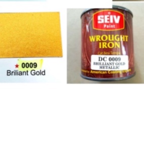 Cat seiv brilliant gold(emas)250ml/CAT BESI TEMPA KAYU SEIV EMAS BRILLIANT GOLD8