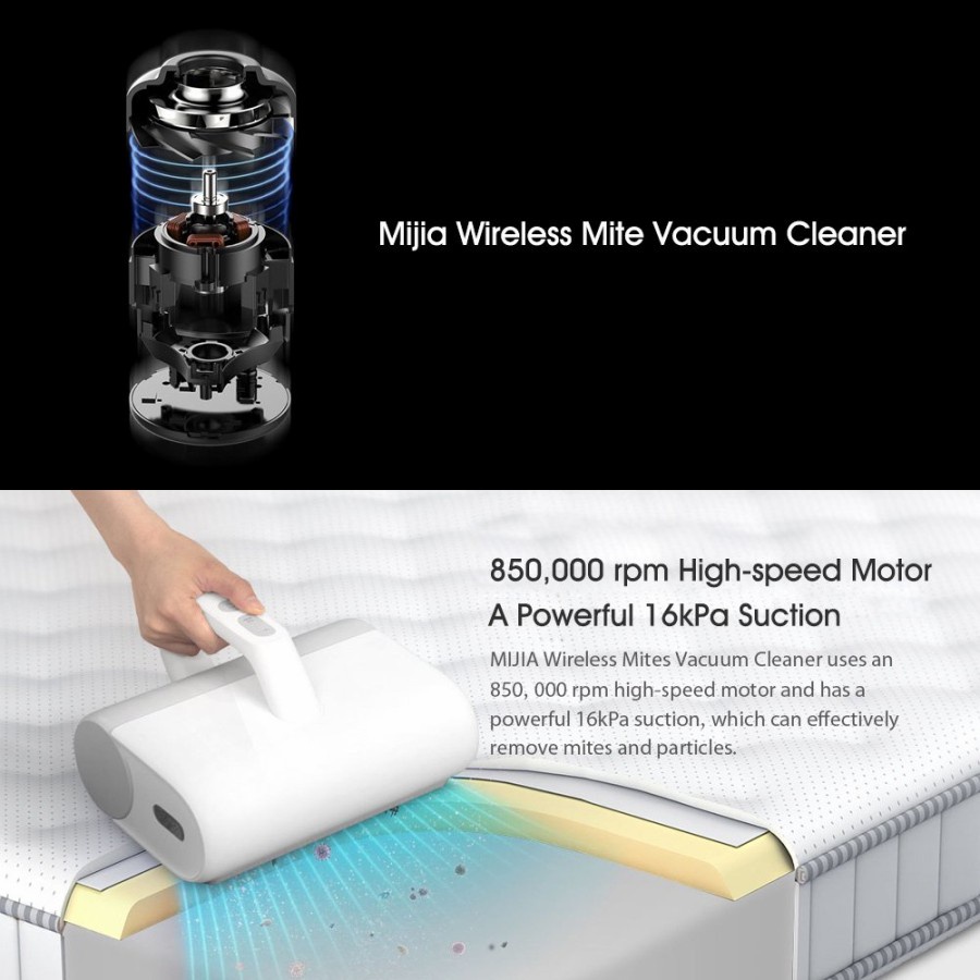 Mijia Dust Mite Vacuum Cleaner 16kPa Suction Power - MXCMY01ZHM