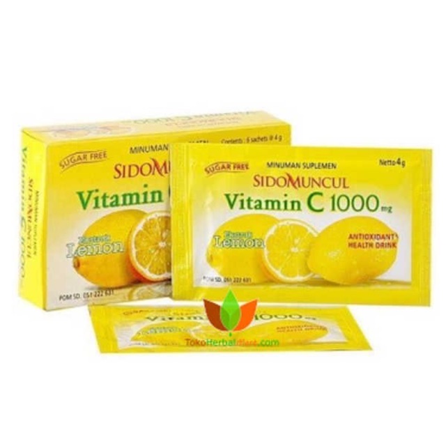 Sidomuncul Vitamin C 1000 Mg Sidomuncul Vit C 1000mg Minuman Kesehatan Shopee Indonesia