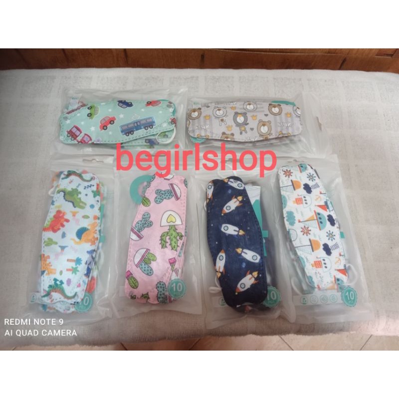 MASKER ANAK KF94 KARAKTER EARLOOP 10pcs